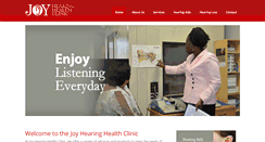 Desktop Screenshot of joyhearinghealthclinic.com